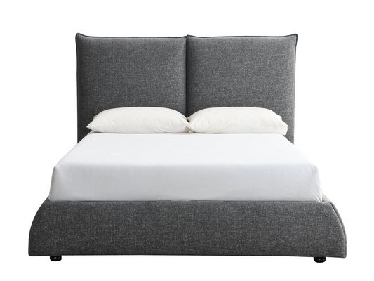 Elsen Upholstered Bed - Charcoal - Queen