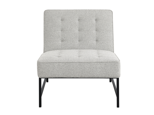 Astor Tufted Fabric Chair - Ivory