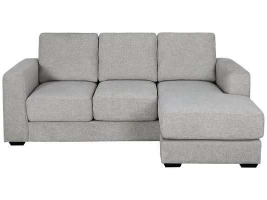 Elliot Fabric Sofa Chaise Sectional - Light Gray