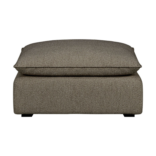 Luxe Boucle Ottoman, Mocha