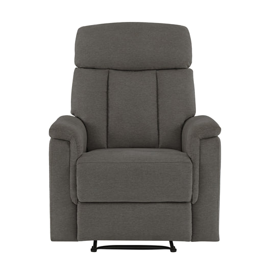 Irving Fabric Manual Recliner - Gray
