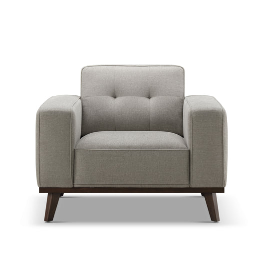 Vicenza Mid-Century Upholstered Chair - Gray