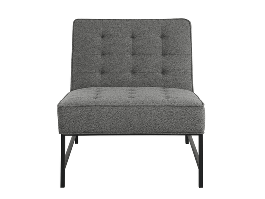Astor Tufted Fabric Chair - Dark Gray - Abbyson - Living Room