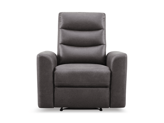 Bentley Fabric Manual Recliner - Gray - Abbyson - Living Room