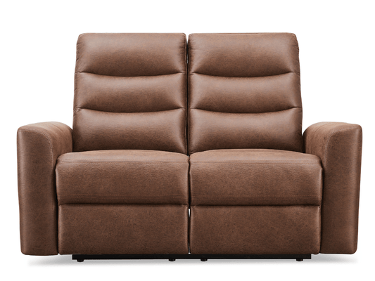 Bentley Fabric Manual Reclining Loveseat - Brown - Abbyson - Living Room