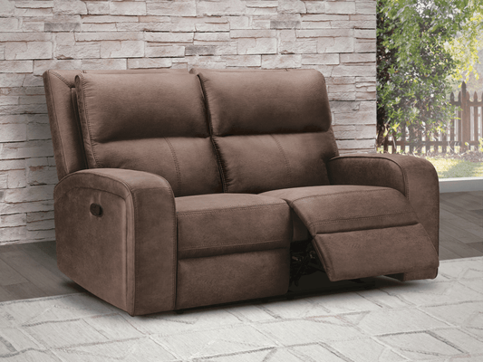 Bryce® Fabric Manual Reclining Loveseat - Abbyson - Living Room
