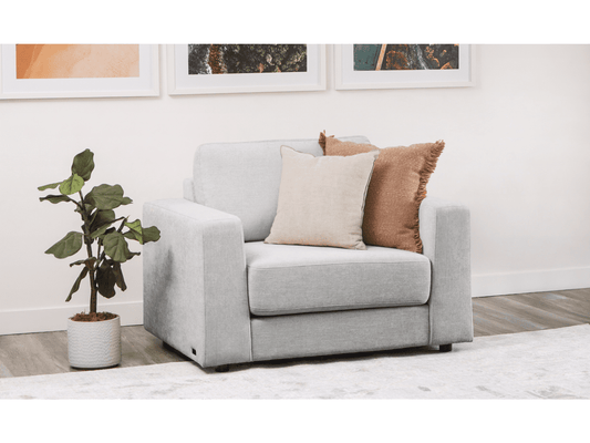 Elliot Fabric Chair - Light Gray - Abbyson - Living Room