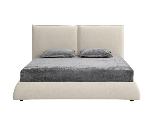 Elsen Upholstered Bed - Ivory - King - Abbyson - Bedroom