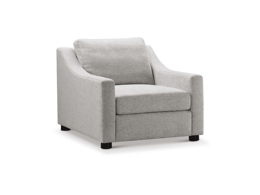 Larissa Fabric Chair - Gray - Abbyson - Living Room