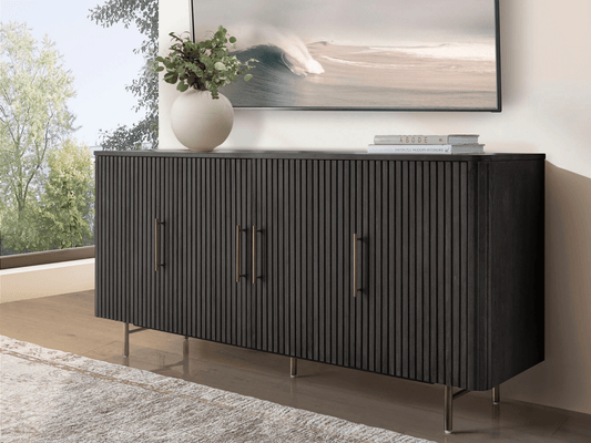 Luna Console - Ebony - Abbyson - Living Room
