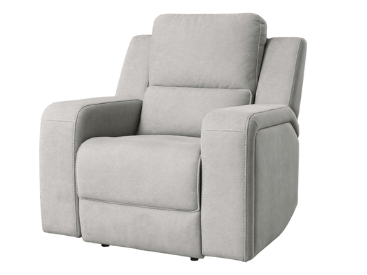 Margaret Fabric Manual Recliner - Gray - Abbyson - Living Room