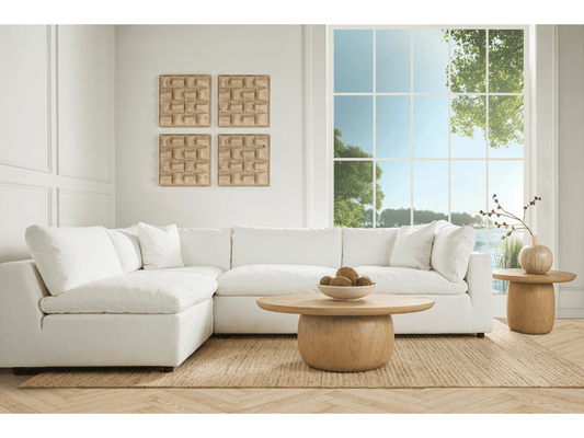 Pauline Oak End Table - Blonde - Abbyson - Living Room