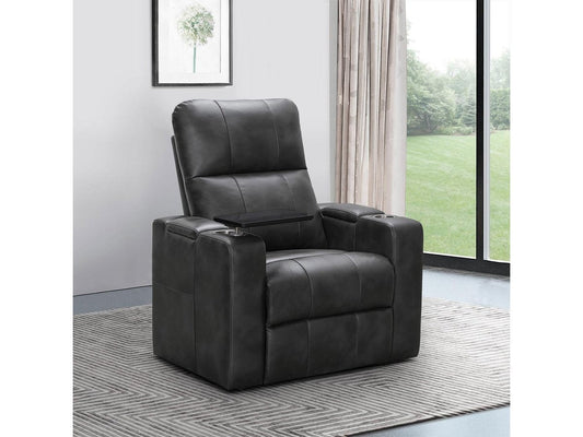 Rider Power Recliner - Gray - Abbyson - Living Room