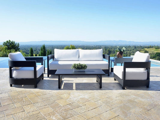 Santino® 6-pc Outdoor Seating Set - Abbyson - Outdoor