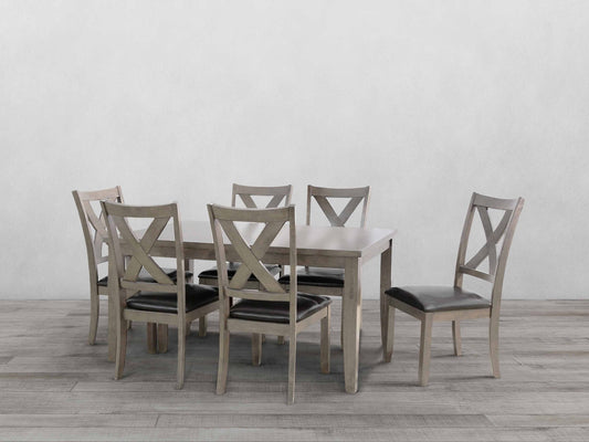 Theodore Dining Chair (Set of 6) - Gray - Abbyson - Dining Room