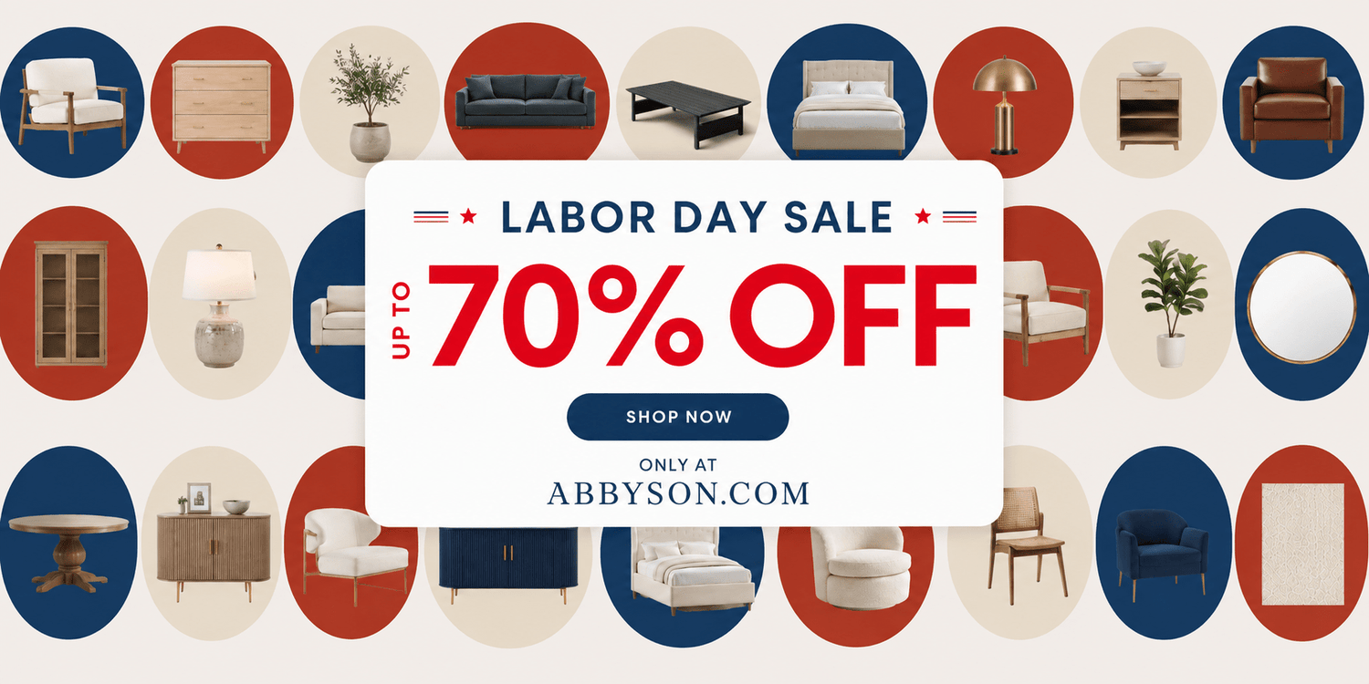 Labor Day furniture sale 2026 at Abbyson