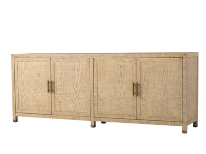 Bacara Modern Classic Wood Brushed 4 Door Sideboard