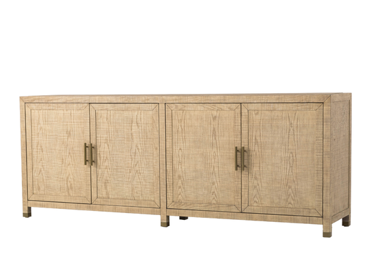 Bacara Modern Classic Wood Brushed 4 Door Sideboard