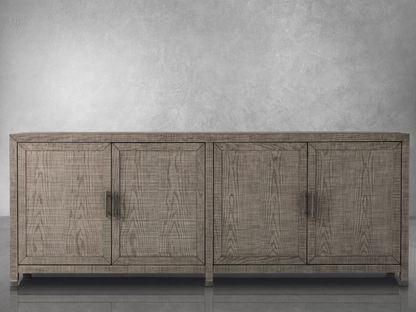 Bacara Modern Classic Wood Brushed 4 Door Sideboard