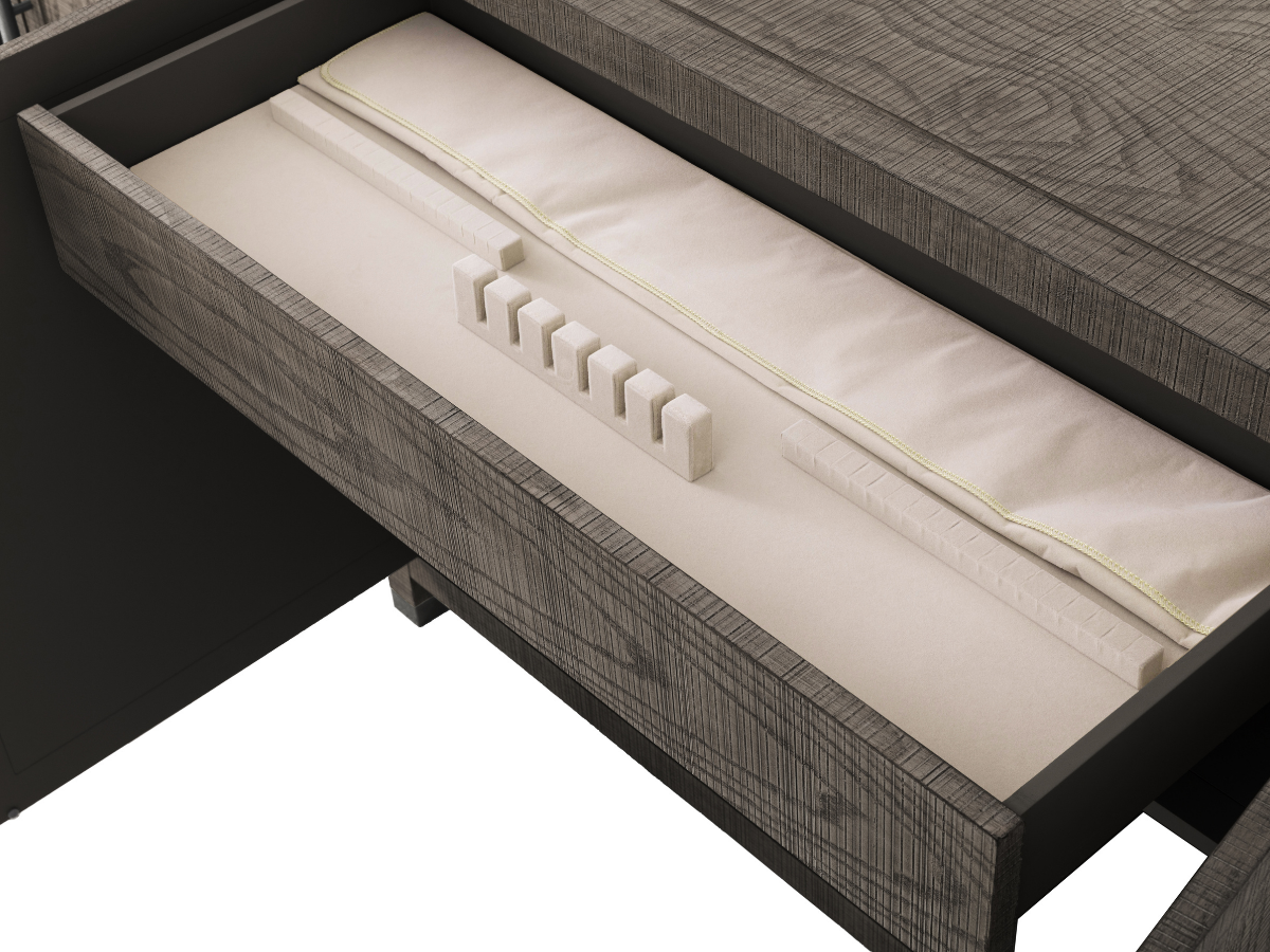 Bacara Modern Classic Wood Brushed 4 Door Sideboard