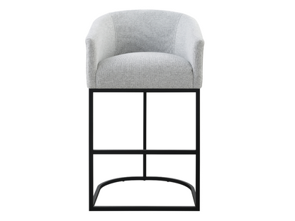 Jace Upholstered Bar Stool - Light Gray