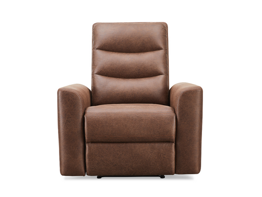 Bentley Fabric Manual Recliner - Brown
