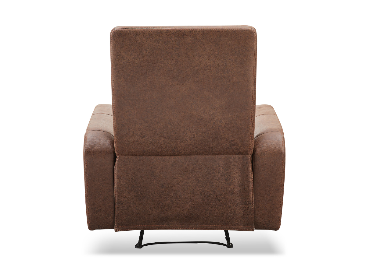 Bentley Fabric Manual Recliner - Brown