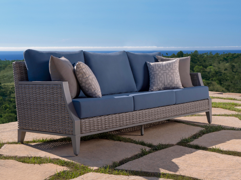 Outdoor sofa set with swivel online chairs