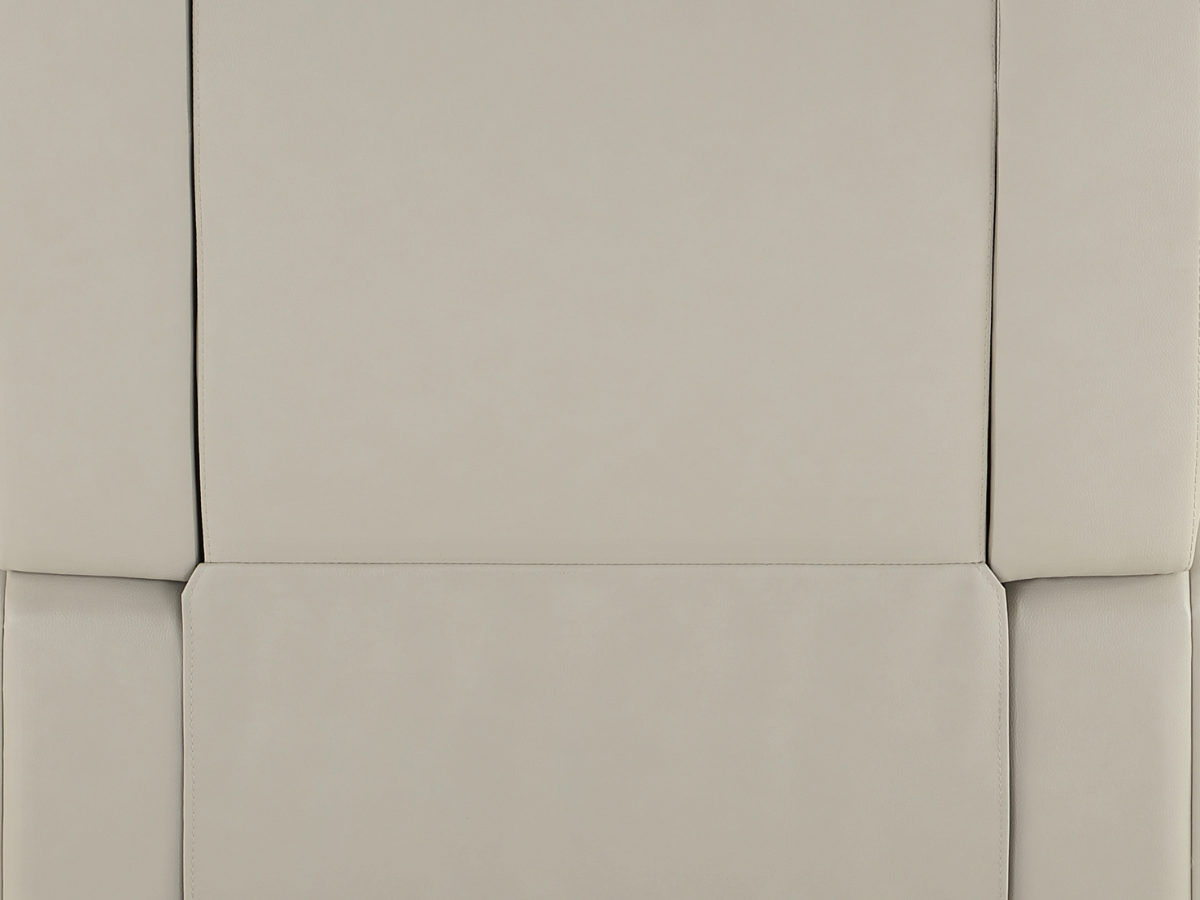 Rhodes Top-Grain Leather Manual Recliner - Ivory