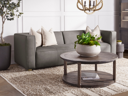 JoJo Fletcher Matteo Nubuck Leather Sofa