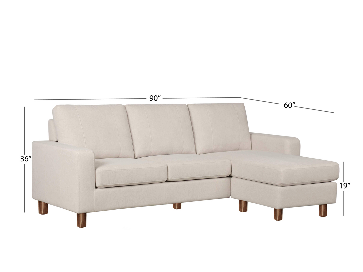 Berkeley Fabric Reversible Sectional