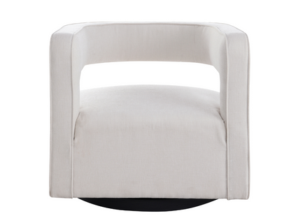 Lunar Stain-Resistant Fabric Swivel Chair