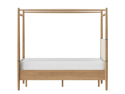 Charlotte Canopy Bed - Blonde - Queen