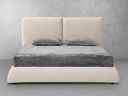 Elsen Upholstered Bed - Ivory - King