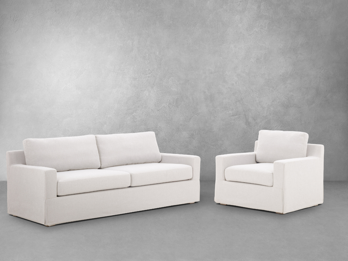 Rosalina 2-pc Fabric Slipcover Sofa and Chair Collection