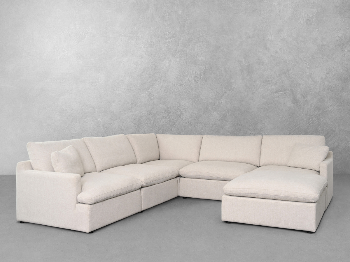 Capri Feather and Down 6-pc Modular Sectional