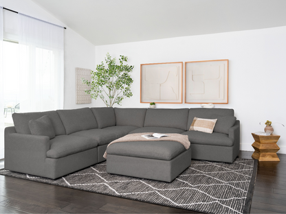 Capri Feather and Down 6-pc Modular Sectional