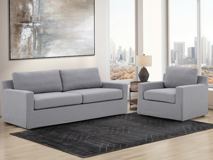 Rosalina 2-pc Fabric Slipcover Sofa and Chair Collection