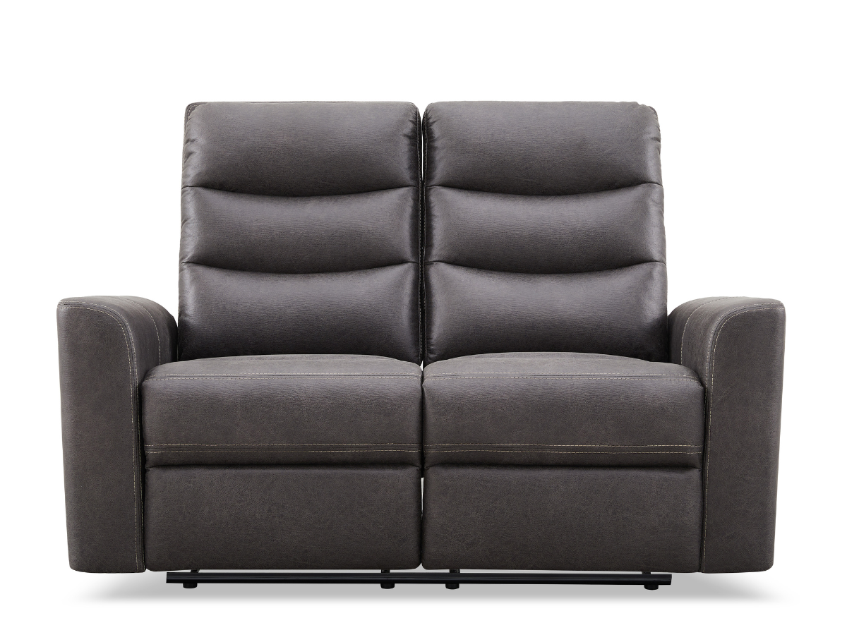 Bentley Fabric Manual Reclining Loveseat - Gray