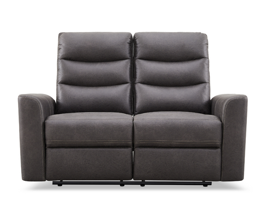 Bentley Fabric Manual Reclining Loveseat - Gray