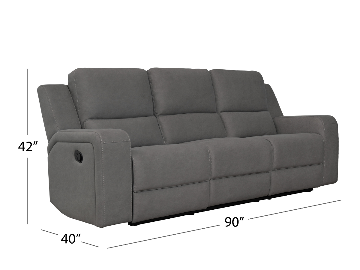 Margaret 2-pc Fabric Manual Reclining Sofa and Recliner