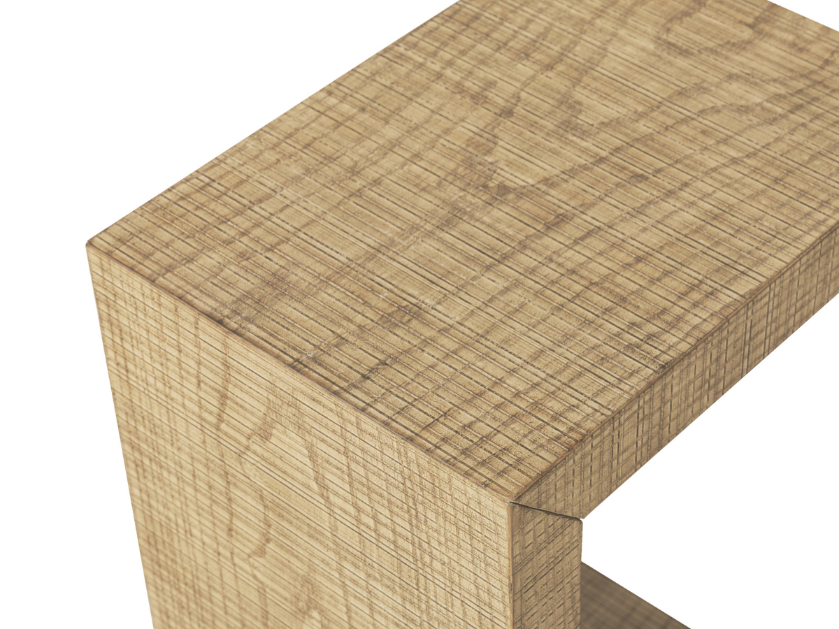 Bacara Modern Classic Wood Pull Up End Table