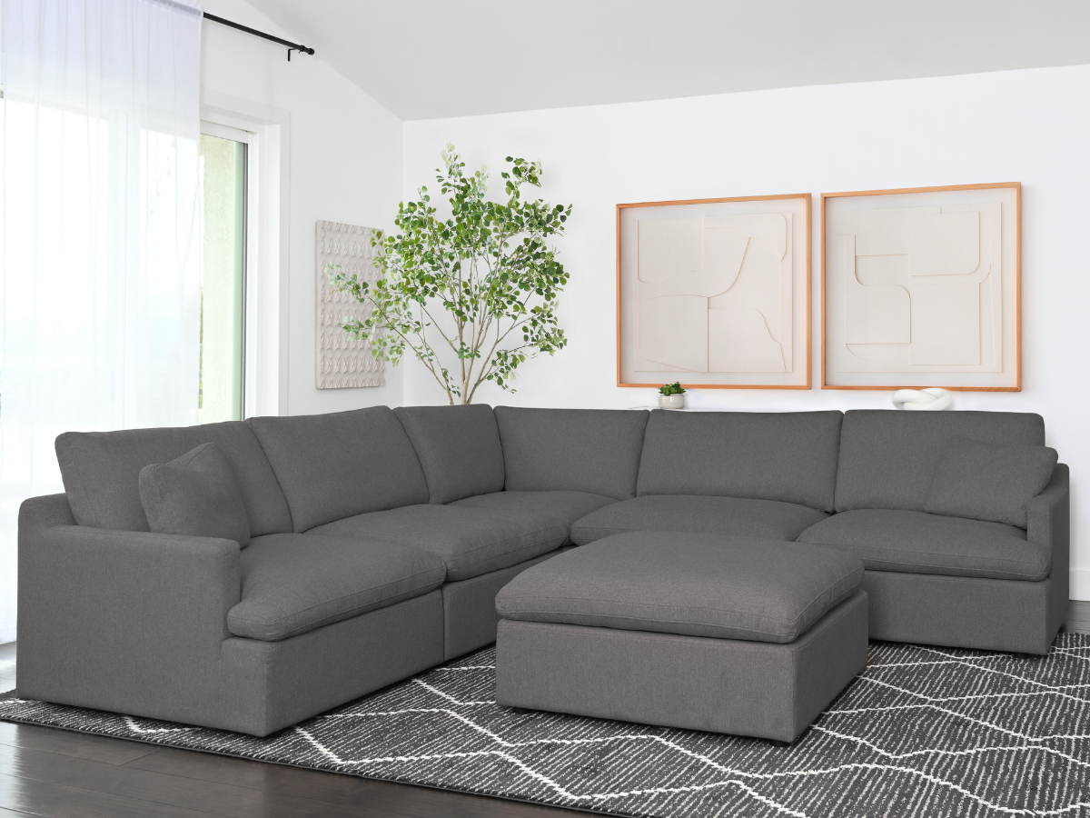 Capri Feather and Down 6-pc Modular Sectional