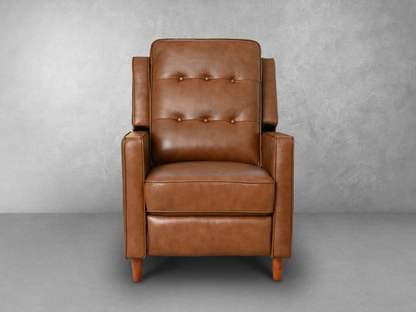 Holloway Mid-Century Leather Recliner