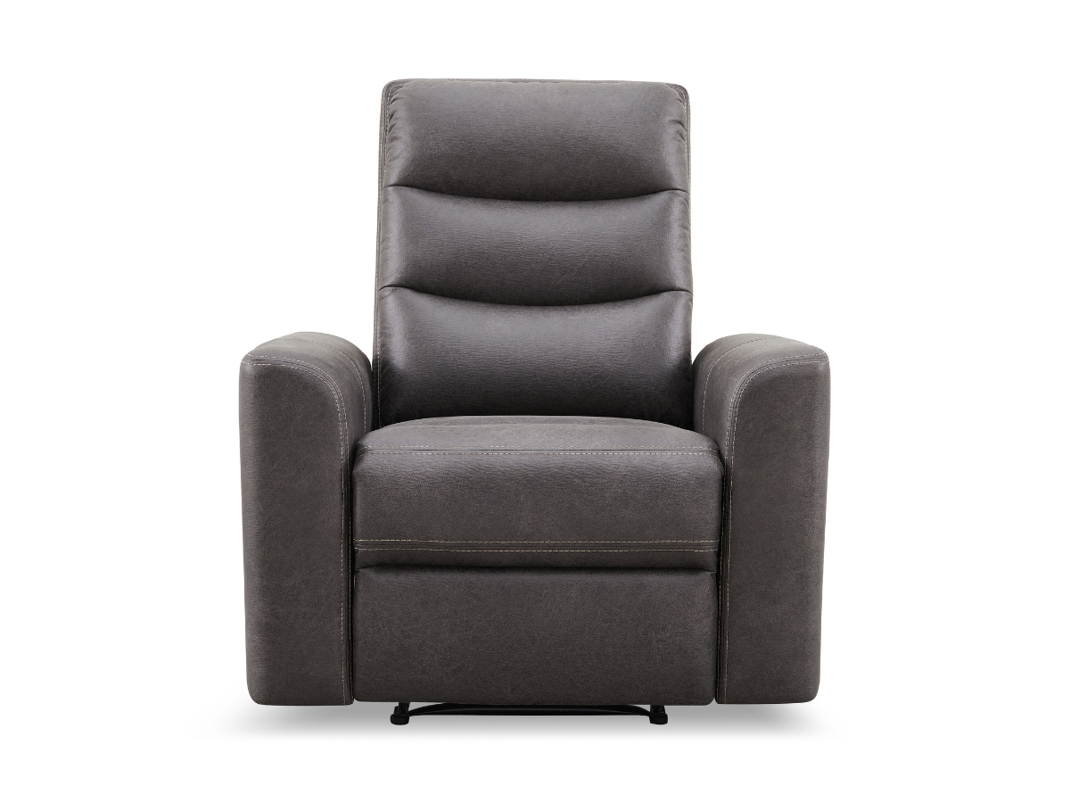 Bentley Fabric Manual Recliner - Gray