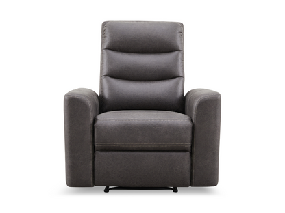 Bentley Fabric Manual Recliner - Gray