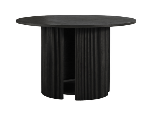 Parker 48" Round Dining Table - Black