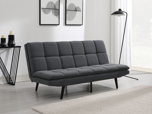 Jaden Convertible Fabric Sofa - Dark Gray