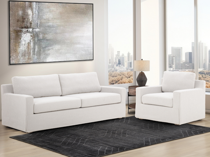 Rosalina 2-pc Fabric Slipcover Sofa and Chair Collection