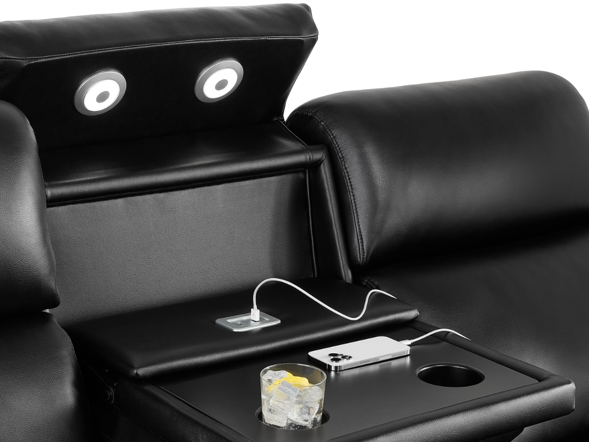 Maxwell Modular Theatre Sofa - Black